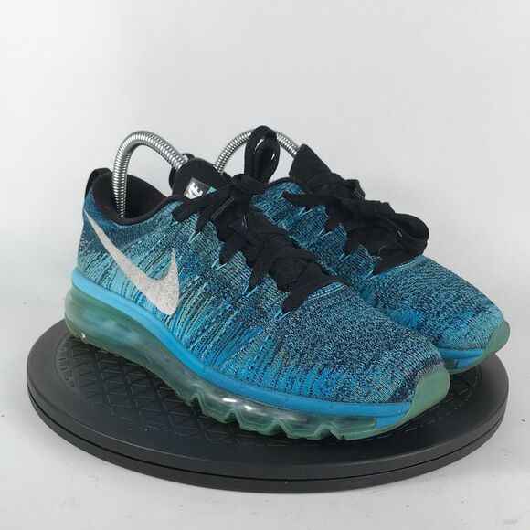 Nike Air Max 2015 FlyKnit Tide Pool Blue Running Shoes 620659-003 Women Size 8.5 - Picture 3 of 12